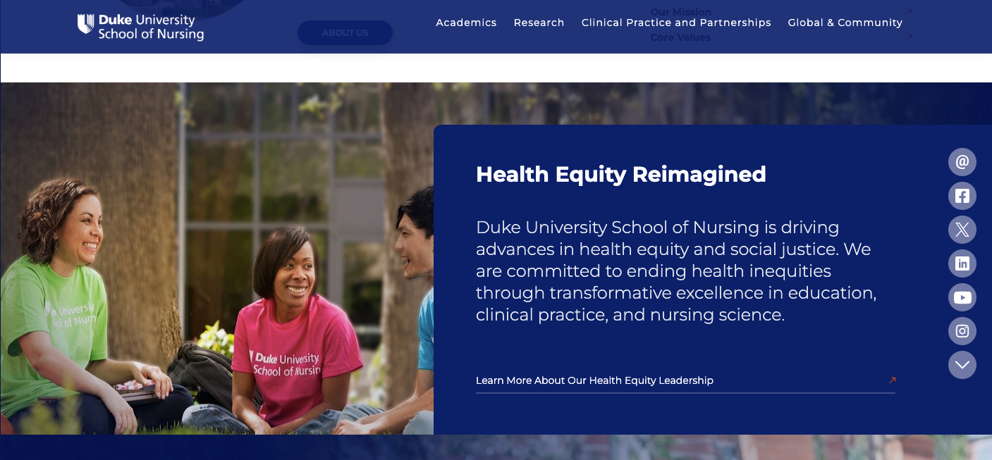 Duke University School of Nursing Drupal Development