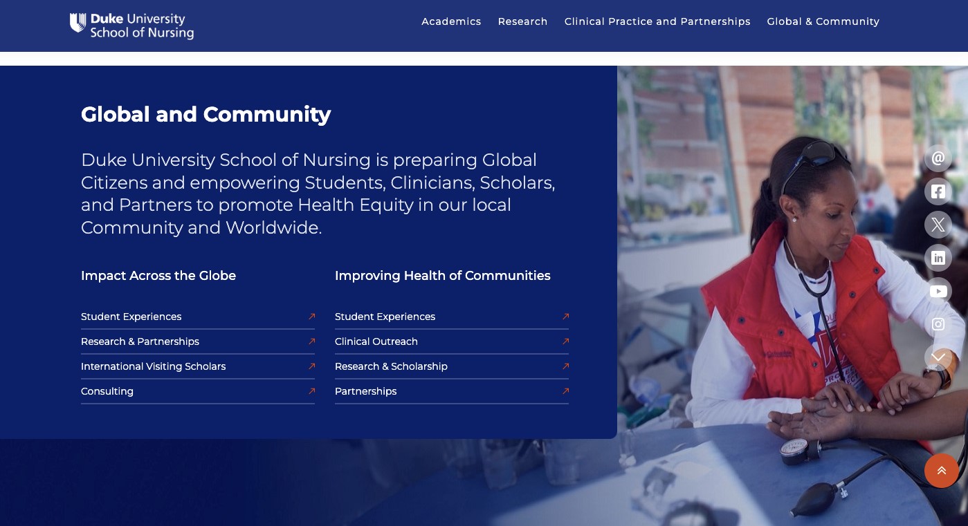 Duke University School of Nursing Drupal Development